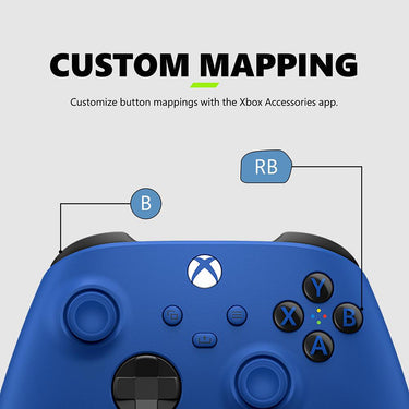 Microsoft WLC M Branded Shock Blue Gaming Controller