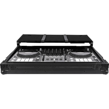 Headliner Pitch Black Flight Case for Pioneer DDJ-FLX10 with Laptop Platform, Wheels