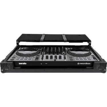 Headliner Pitch Black Flight Case for Pioneer DDJ-FLX10 with Laptop Platform, Wheels