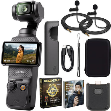 DJI Osmo Pocket 3 4K 120fps 3-Axis Gimbal Stabilizer +26 Month Protection Bundle