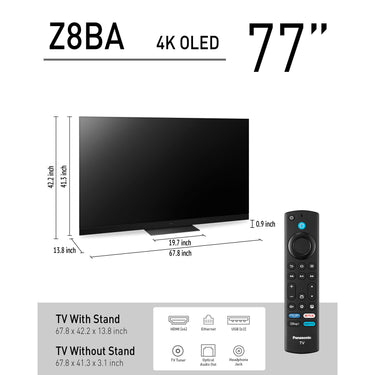 Panasonic Z8BAP Series 77 inch OLED 4K Smart TV