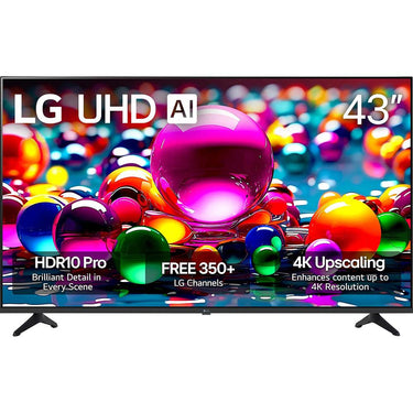 LG 43 Inch UA77 Series LED AI 4K UHD Smart webOS TV (2025)