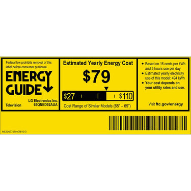 LG 65 Inch OLED AI 4K B5 Series Smart TV w/Dolby Atmos, Dolby Vision, HDR10 (2025)