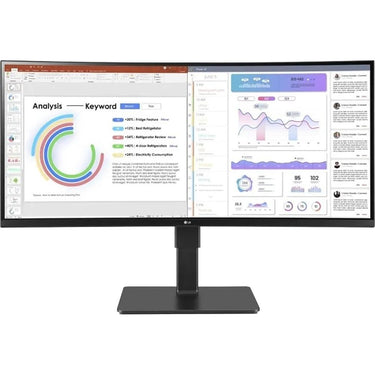 LG 34" WQHD UltraWide Curved Monitor in Black - 34BQ77QE-B