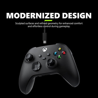 Microsoft Xbox Wireless Gaming Controller (2025) with USB-C Cable, Carbon Black