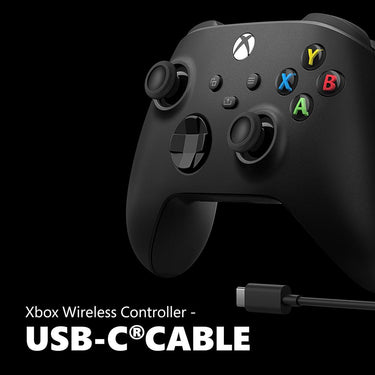 Microsoft Xbox Wireless Gaming Controller (2025) with USB-C Cable, Carbon Black