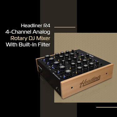 Headliner R4 4-Channel Rotary DJ Mixer (HL90120)
