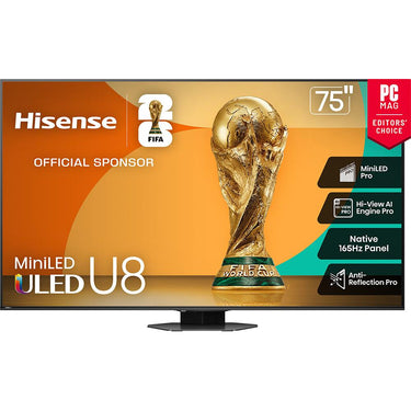 Hisense 75" U8 Series MiniLED ULED 4K Smart Google TV - Refurbished