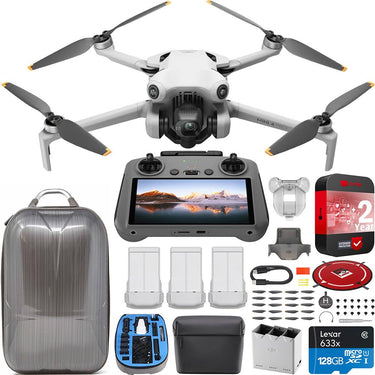 DJI Mini 4 Pro 4K Drone Fly More Combo Plus w/ RC 2 + Hard Case &Ext Warranty Bundle