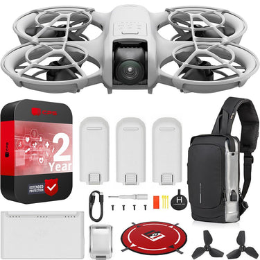 DJI Neo Drone Mini 4K Quadcopter with 3 Battery Combo + Extended Warranty Kit Bundle