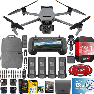 DJI Mavic 3 Pro Cine Drone Premium Combo with DJI RC Pro Remote + 4 Battery Bundle