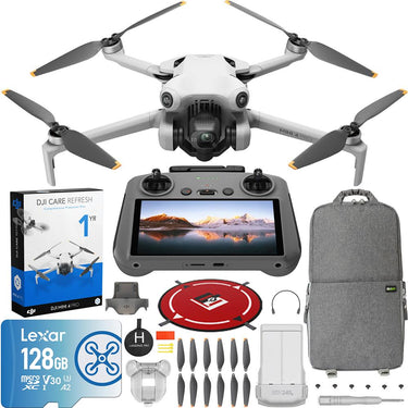 DJI Mini 4 Pro Drone Quadcopter 4K HDR Kit + RC 2 Remote + DJI Care Refresh Bundle