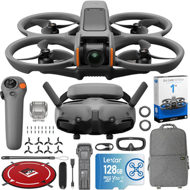 DJI Avata 2 FPV Drone 4K Fly More Combo (1 Battery) + DJI Care Refresh Bundle