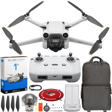 DJI Mini 3 Pro Drone Quadcopter with RC-N1 Remote Control + DJI Care Refresh Bundle