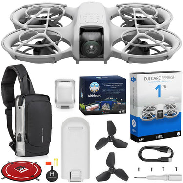 DJI Neo Drone Mini 4K UHD Video Quadcopter + Care Refresh Plan & Accessories Bundle