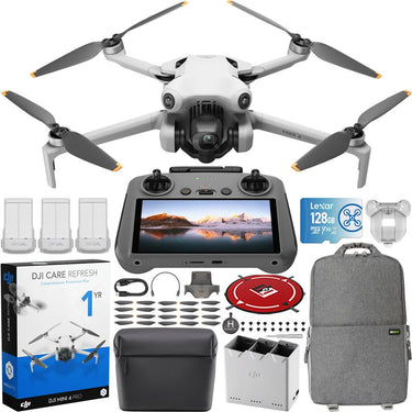 DJI Mini 4 Pro Drone 4K HDR Fly More Combo + RC 2 Remote + DJI Care Refresh Bundle