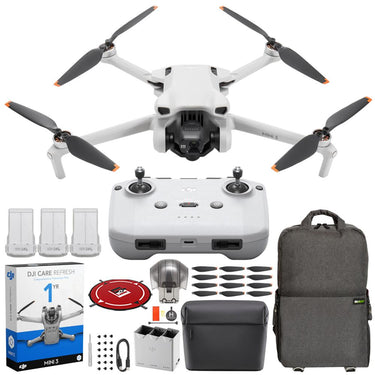 DJI Mini 3 Drone Quadcopter Fly More Combo Kit with RC-N1 + DJI Care Refresh Bundle