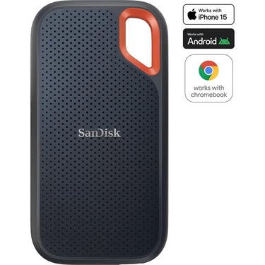 Sandisk 2 TB Extreme Portable SSD External Solid State Drive Black - SDSSDE61-2T00-G25