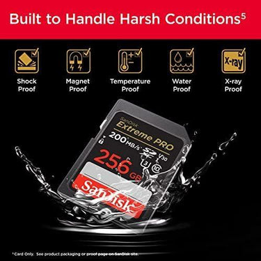 Sandisk Extreme PRO SD UHS-I Memory Card, V30 -  256GB
