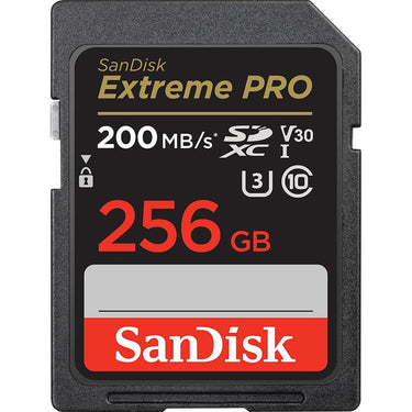 Sandisk Extreme PRO SD UHS-I Memory Card, V30 -  256GB