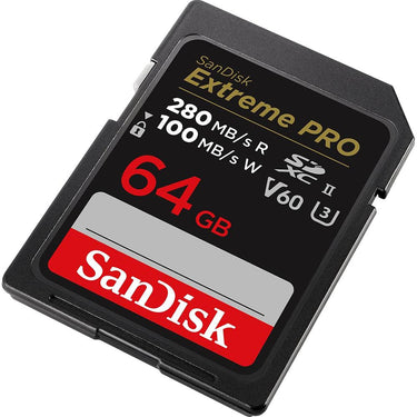 Sandisk Extreme PRO SD UHS-II Memory Card, V60 - 64GB