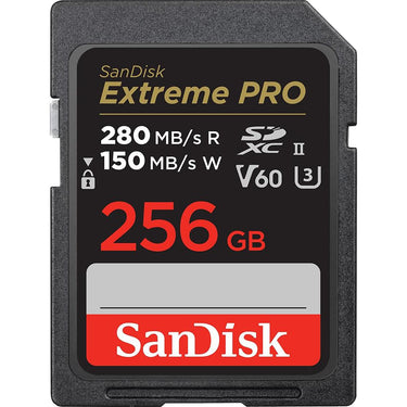 Sandisk Extreme PRO SD UHS-II Memory Card, V60 - 256GB