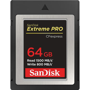 Sandisk 64GB Extreme PRO CFexpress Card Type B - SDCFE-064G-GN4NN