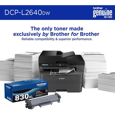 Brother Wireless Monochrome Multi-Function Laser Printer with Toner Twin Pack