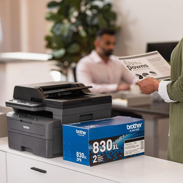 Brother Wireless Monochrome Multi-Function Laser Printer with Toner Twin Pack
