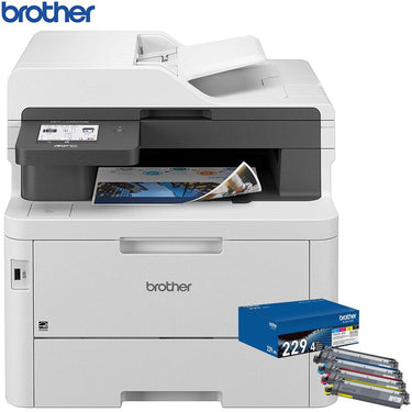 Brother Digital Color All-in-One Laser Printer with Standard-Yield Toner 4 Pack