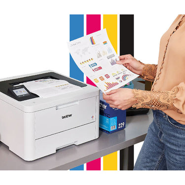 Brother Laser Printer with Standard-Yield Toner 4 Pack C/M/Y/BK