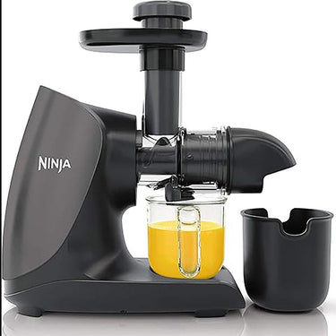 Ninja JC101 Cold Press Pro Compact Powerful Slow Juicer, Black - Refurbished
