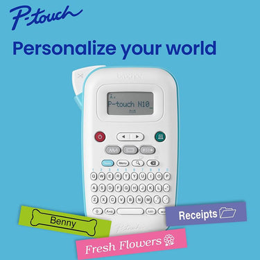 Brother P-touch PT-N10 Personal Handheld Label Maker w/ P-touch Btag Label Tape