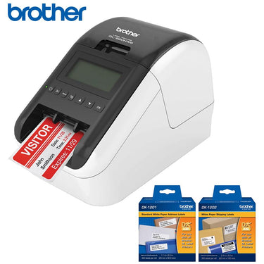Brother Professional, Ultra Flexible Label Printer w/ Shipping Label Tape Bundle