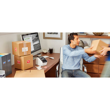 Brother Professional, Ultra Flexible Label Printer w/ Shipping Label Tape Bundle