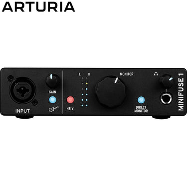 Arturia MiniFuse 1 Portable Single Input USB-C Audio Interface Black Renewed