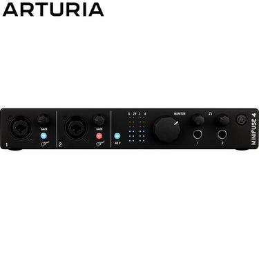 Arturia MiniFuse 4 Portable 4x Input USB-C MIDI Audio Interface Black Renewed