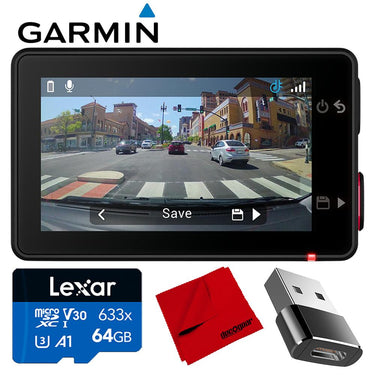 Garmin Dash Cam X310 4K UHD Touchscreen, 140-degree FOV w/ Accessories Bundle