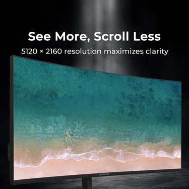 Deco Gear 40" Curved IPS Monitor, 5120x2160, 120Hz, R2500, Type-C 65W, USB Hub