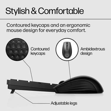 Hewlett Packard 650 Wireless Keyboard and Mouse Combo - 4R013AA#ABL