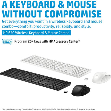 Hewlett Packard 650 Wireless Keyboard and Mouse Combo - 4R013AA#ABL