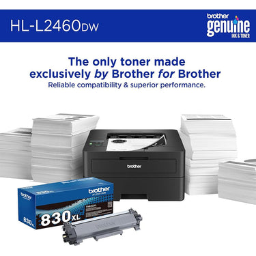 Brother HLL2460DW SOHO Laser Printer + 26 Months Protection Bundle