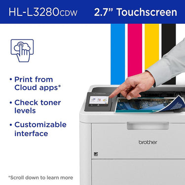 Brother HLL3280CDW Laser Printer + 26 Months Protection Bundle