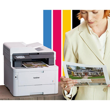 Brother MFCL3780CDW Digital Color All-in-One Laser Printer + 26 Months Protection Bundle