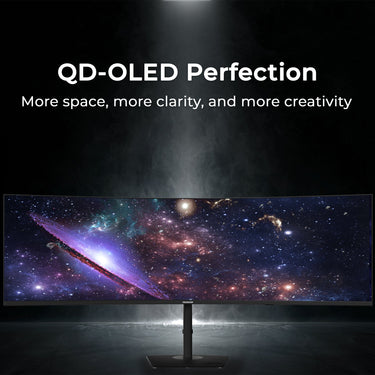 Deco Gear 49" QD-OLED 240Hz Curved Ultrawide Gaming Monitor 5120x1440 32:9 0.03ms HDR400