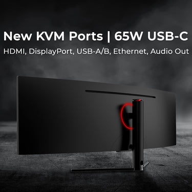 Deco Gear 49" Curved Ultrawide LED 3840x1080 HDR400 32:9 144Hz VA Gaming Monitor