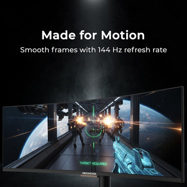 Deco Gear 49" Curved Ultrawide LED 3840x1080 HDR400 32:9 144Hz VA Gaming Monitor