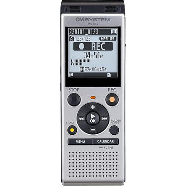OM Systems Olympus WS-882 Digital Voice Recorder; Silver/Black (V420330SU000)