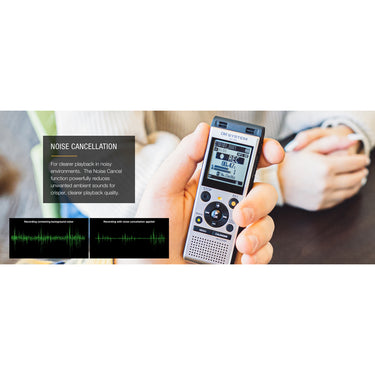 OM SYSTEM Olympus WS-882 Digital Voice Recorder, Silver/Black (V420330SU000)