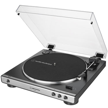 Audio-Technica AT-LP60X-GM Fully Automatic Turntable w/ AT-SP3X Speaker + 26 Month Protection